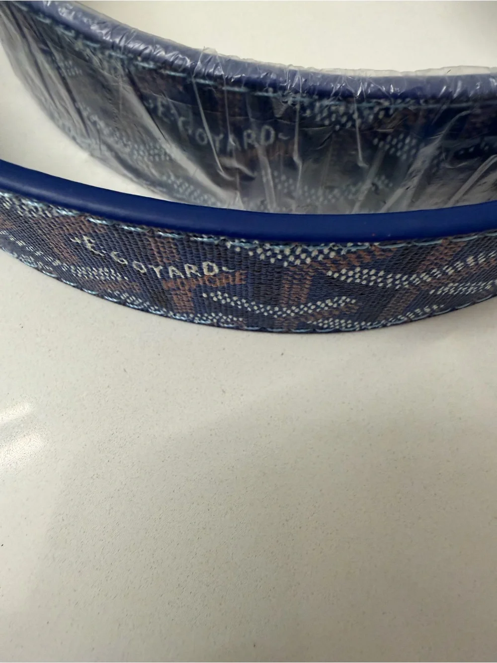 Goyard Blue Monogram Belt – Size 30-32 Waist